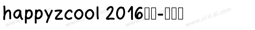 happyzcool 2016字体字体转换
